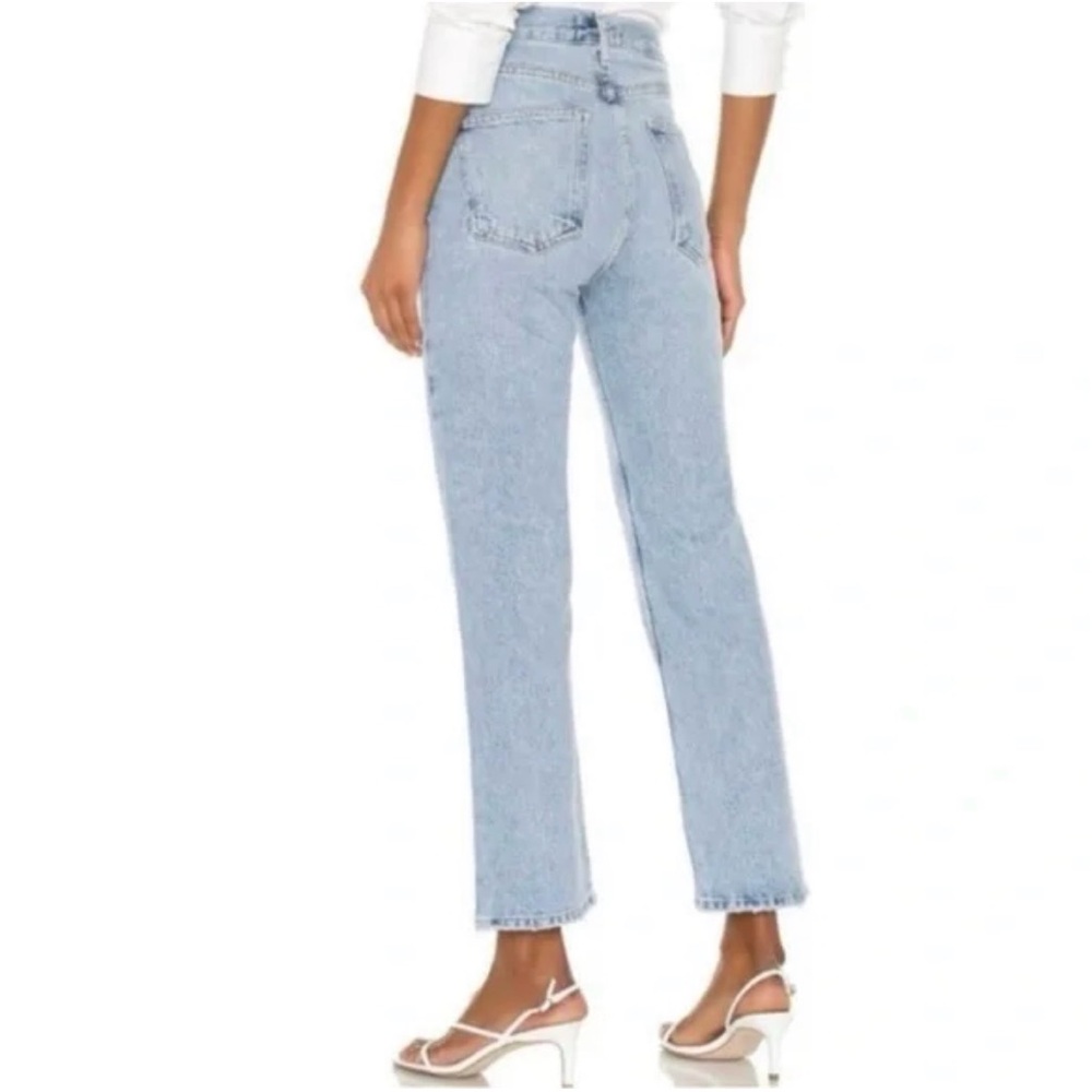 AGOLDE Riley Tall Straight Leg High Waisted Light Wash Women's Jeans - 27 - Picture 4 of 8
